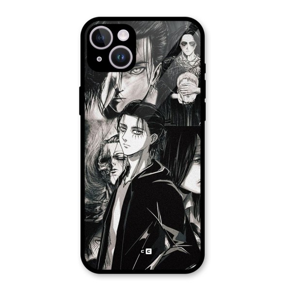 Eren Yeager Titan Glass Back Case for iPhone 14 Plus