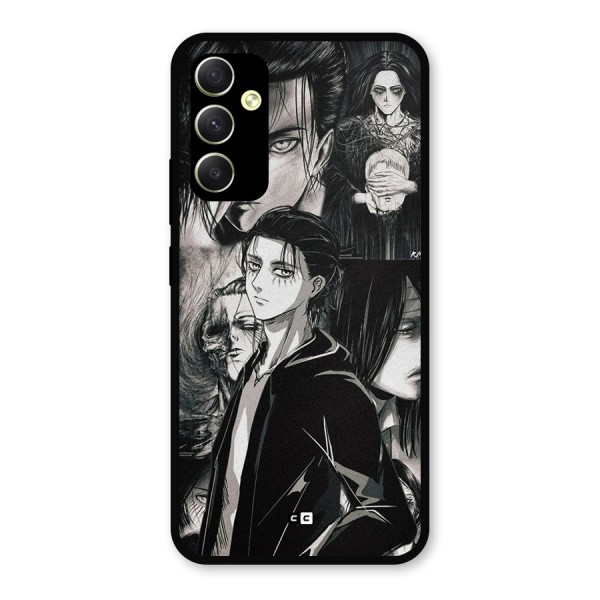 Eren Yeager Titan Metal Back Case for Galaxy A34