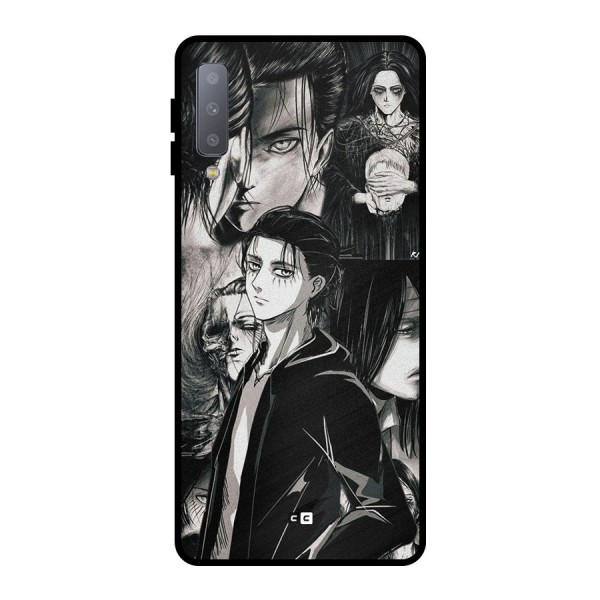 Eren Yeager Titan Metal Back Case for Galaxy A7 (2018)