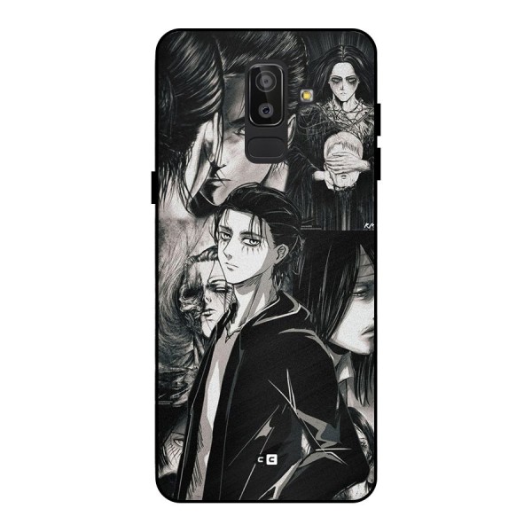 Eren Yeager Titan Metal Back Case for Galaxy J8