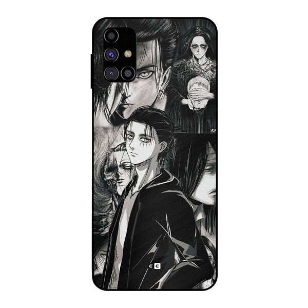 Eren Yeager Titan Metal Back Case for Galaxy M31s