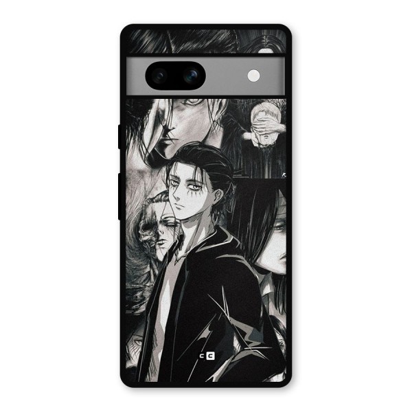 Eren Yeager Titan Metal Back Case for Google Pixel 7a