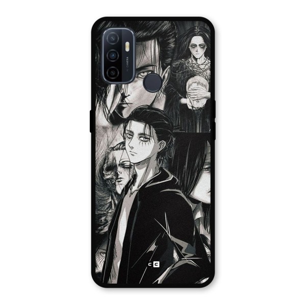 Eren Yeager Titan Metal Back Case for Oppo A53