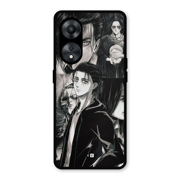 Eren Yeager Titan Metal Back Case for Oppo A78