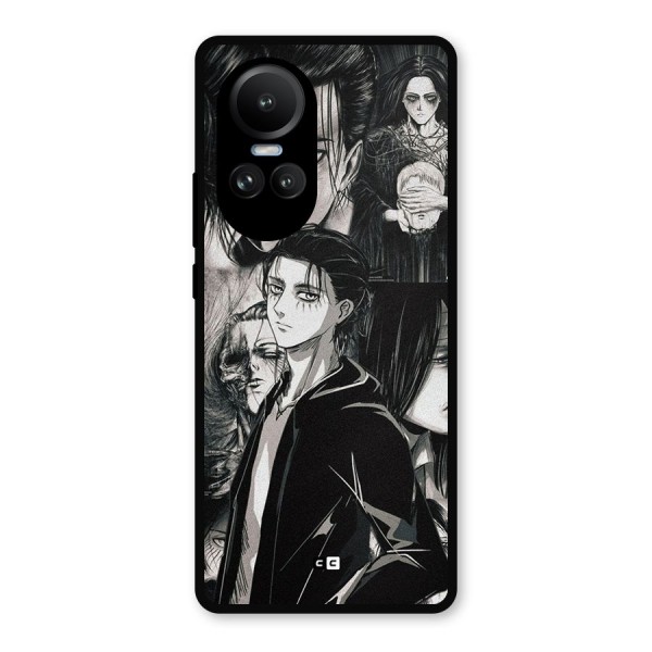 Eren Yeager Titan Metal Back Case for Oppo Reno10