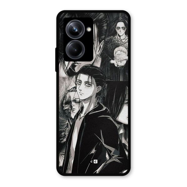 Eren Yeager Titan Metal Back Case for Realme 10 Pro