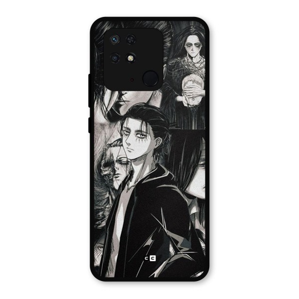 Eren Yeager Titan Metal Back Case for Redmi 10