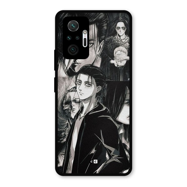 Eren Yeager Titan Metal Back Case for Redmi Note 10 Pro