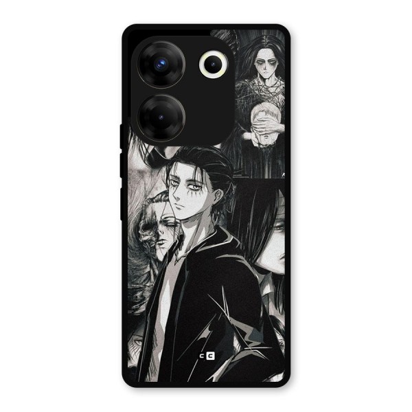 Eren Yeager Titan Metal Back Case for Tecno Camon 20