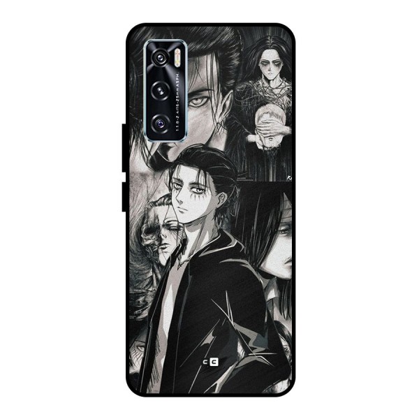 Eren Yeager Titan Metal Back Case for Vivo V20 SE