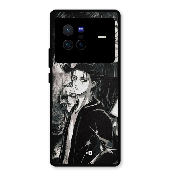 Eren Yeager Titan Metal Back Case for Vivo X80