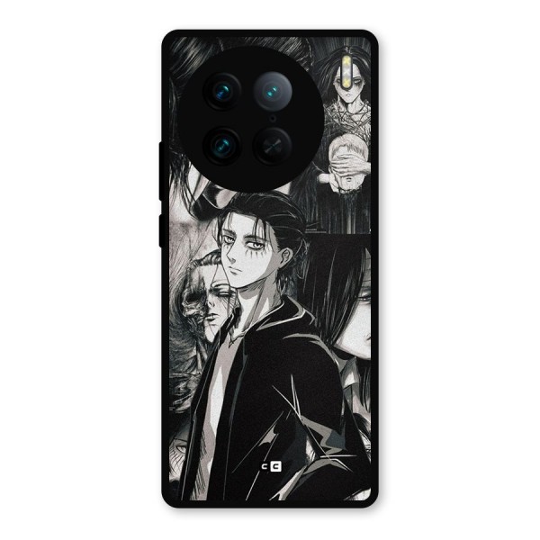 Eren Yeager Titan Metal Back Case for Vivo X90 Pro