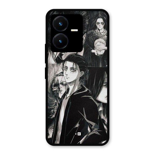 Eren Yeager Titan Metal Back Case for Vivo Y22s