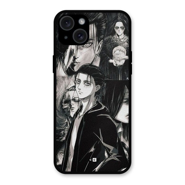 Eren Yeager Titan Metal Back Case for iPhone 15 Plus