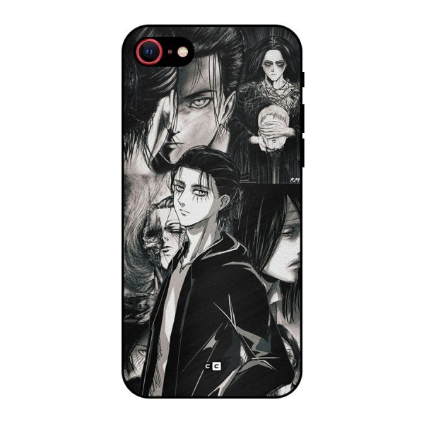 Eren Yeager Titan Metal Back Case for iPhone 8