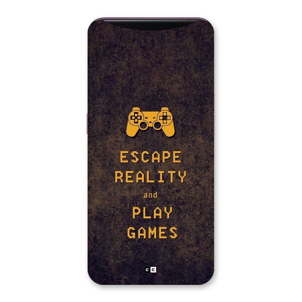 Escape Reality Back Case for Oppo Find X