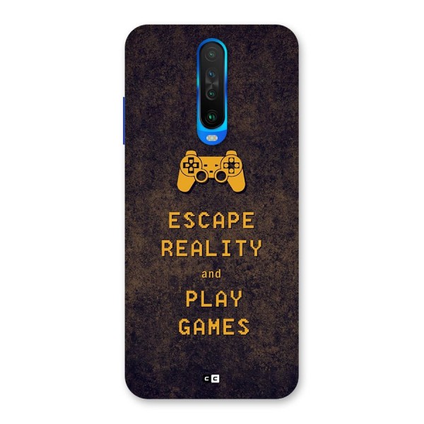 Escape Reality Back Case for Poco X2