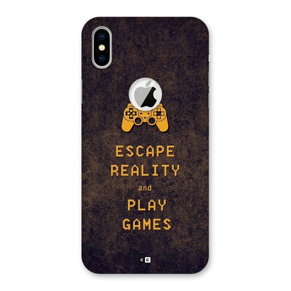 Escape Reality Back Case for iPhone XS Logo Cut