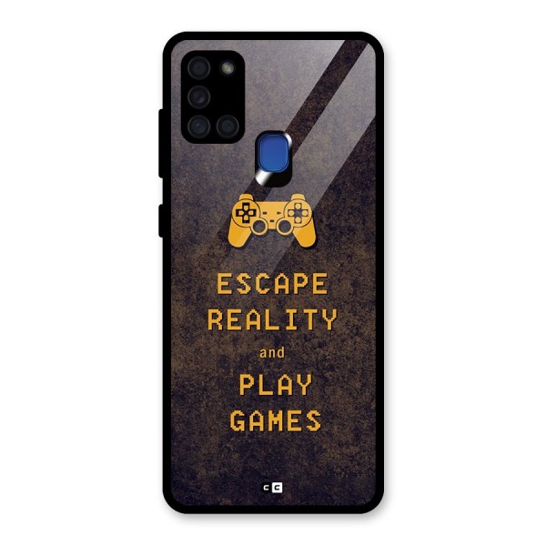 Escape Reality Glass Back Case for Galaxy A21s