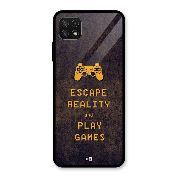 Escape Reality Glass Back Case for Galaxy A22 5G