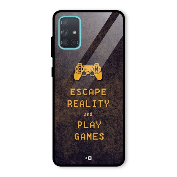 Escape Reality Glass Back Case for Galaxy A71