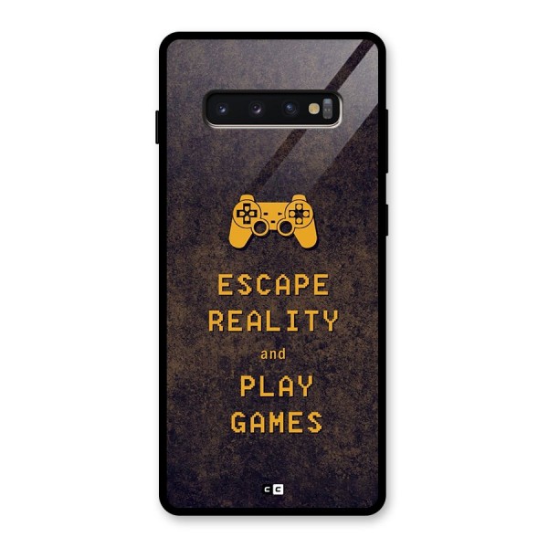 Escape Reality Glass Back Case for Galaxy S10 Plus