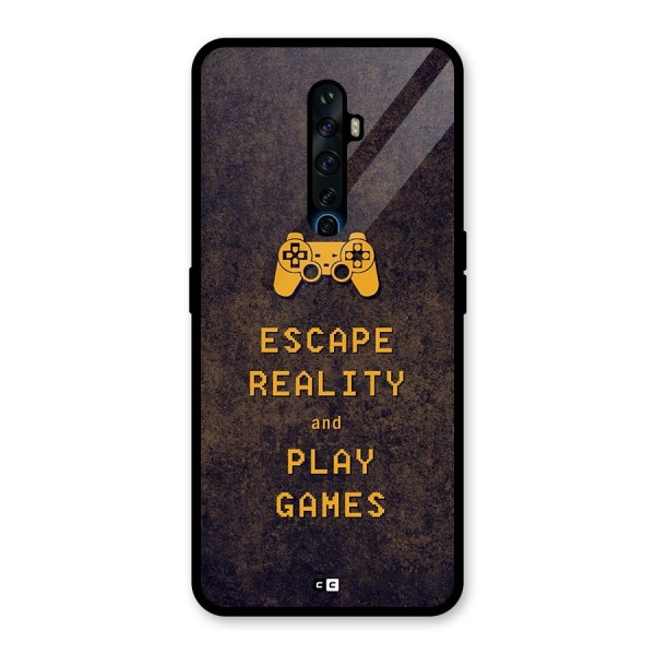 Escape Reality Glass Back Case for Oppo Reno2 F