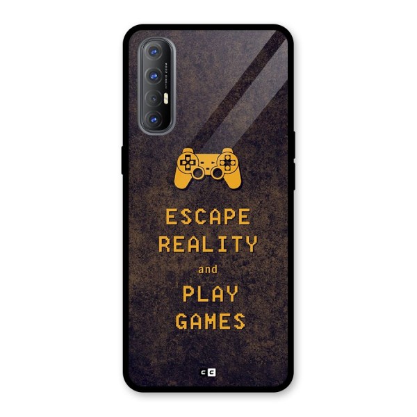 Escape Reality Glass Back Case for Oppo Reno3 Pro