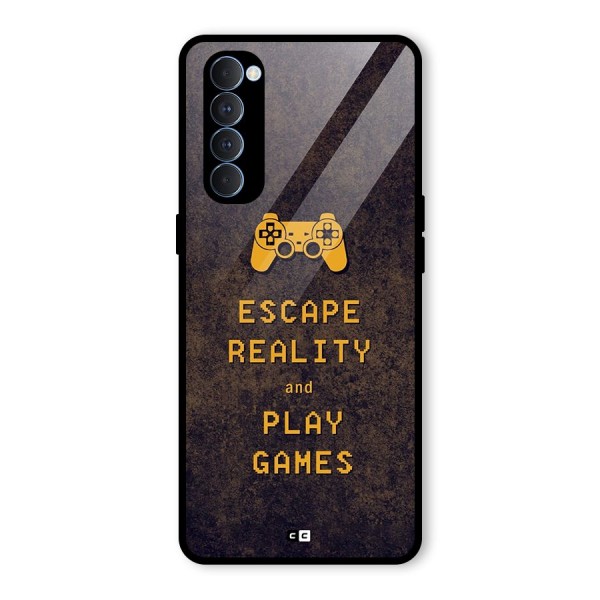 Escape Reality Glass Back Case for Oppo Reno4 Pro