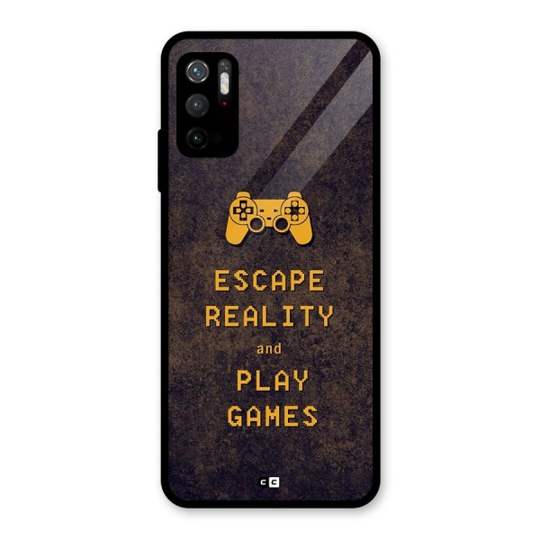 Escape Reality Glass Back Case for Poco M3 Pro 5G