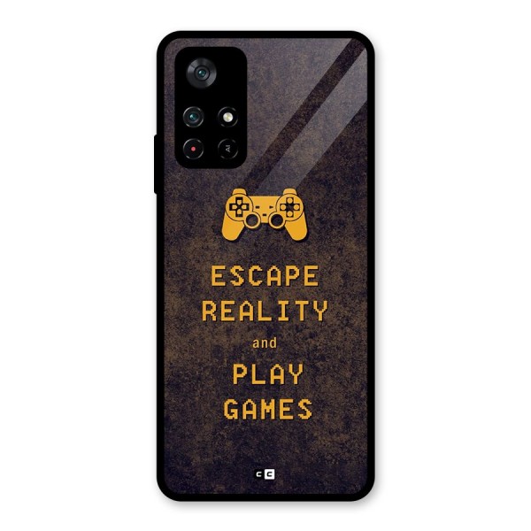 Escape Reality Glass Back Case for Poco M4 Pro 5G