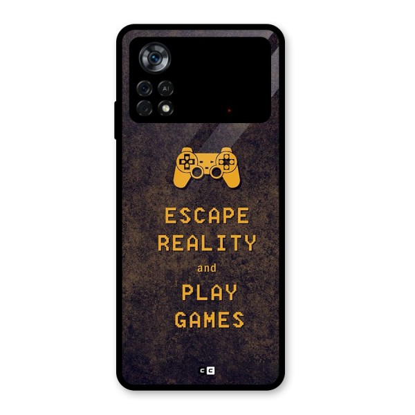 Escape Reality Glass Back Case for Poco X4 Pro 5G