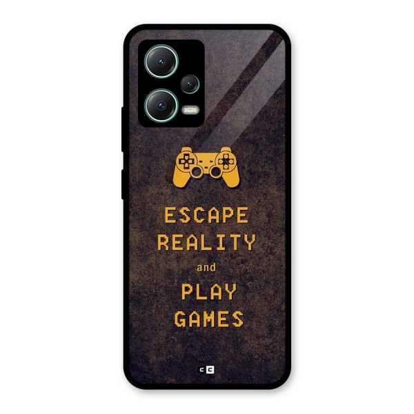 Escape Reality Glass Back Case for Poco X5