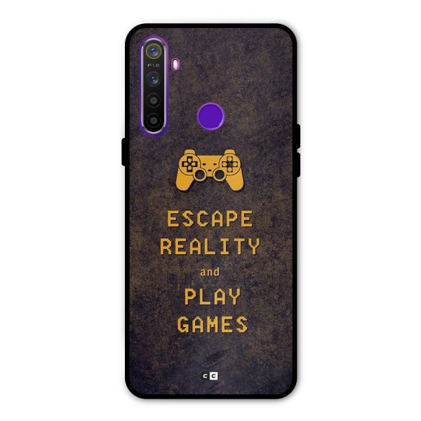 Escape Reality Glass Back Case for Realme 5s