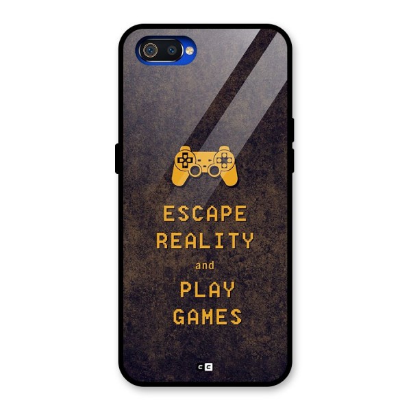 Escape Reality Glass Back Case for Realme C2