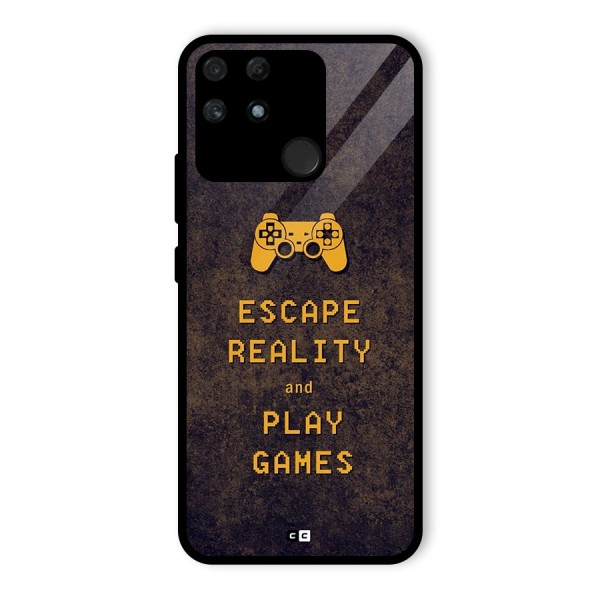 Escape Reality Glass Back Case for Realme Narzo 50A