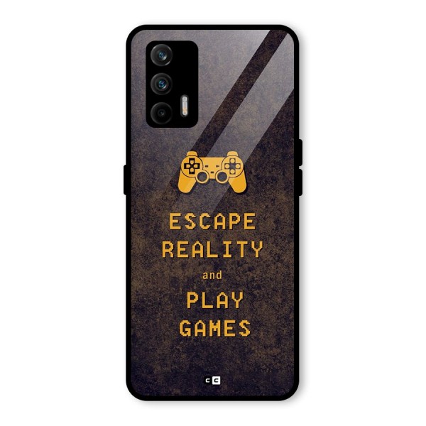 Escape Reality Glass Back Case for Realme X7 Max