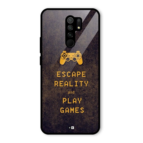 Escape Reality Glass Back Case for Redmi 9 Prime