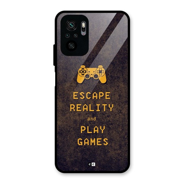 Escape Reality Glass Back Case for Redmi Note 10S