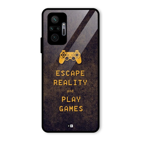 Escape Reality Glass Back Case for Redmi Note 10 Pro