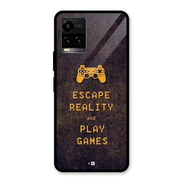 Escape Reality Glass Back Case for Vivo Y21G