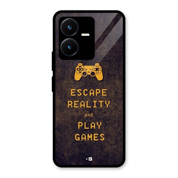 Escape Reality Glass Back Case for Vivo Y22