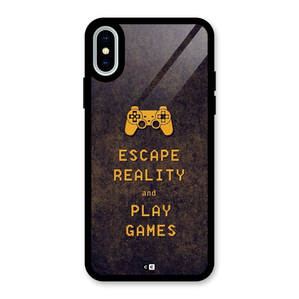 Escape Reality Glass Back Case for iPhone X