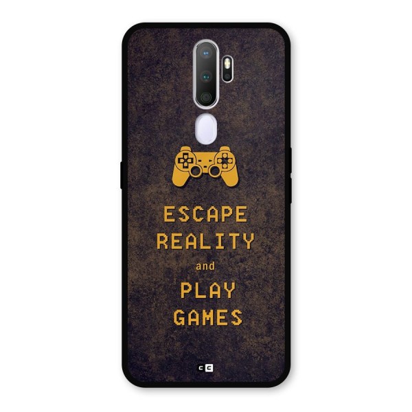 Escape Reality Metal Back Case for Oppo A9 (2020)