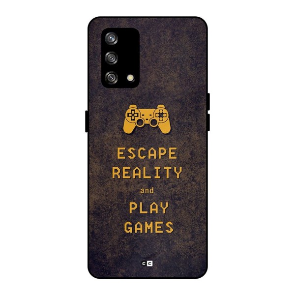 Escape Reality Metal Back Case for Oppo F19