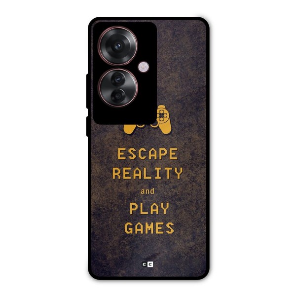 Escape Reality Metal Back Case for Oppo F25 Pro