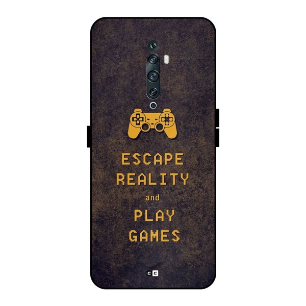 Escape Reality Metal Back Case for Oppo Reno2 F