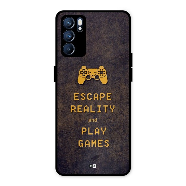 Escape Reality Metal Back Case for Oppo Reno6 5G