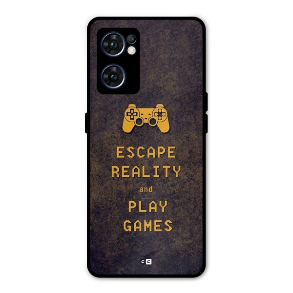 Escape Reality Metal Back Case for Oppo Reno7 5G