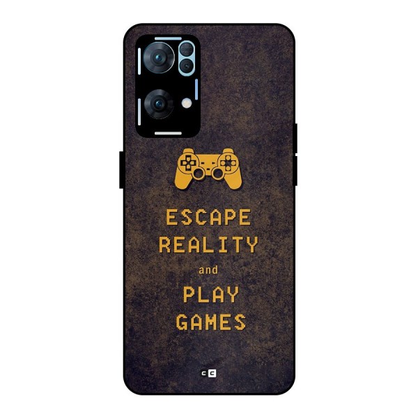 Escape Reality Metal Back Case for Oppo Reno7 Pro 5G